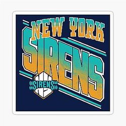 Vintage New York Sirens PWHL Logo Sticker