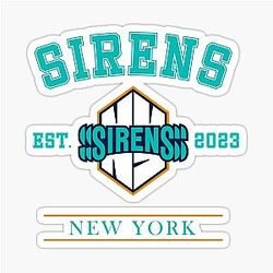 New York Sirens Vintage Logo Sticker PWHL