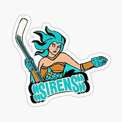 New York Siren's Hockey Fan Merch Sticker