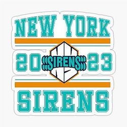 New York Sirens Vintage Logo Sticker