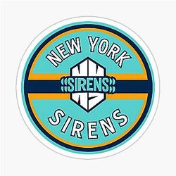 Professional Women's Ice Hockey League New York Sirens 2023 Helmet Crew Sticker