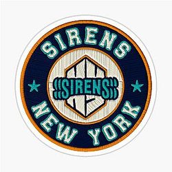 Emroidered New York Sirens Professional Women's Hockey Sticker