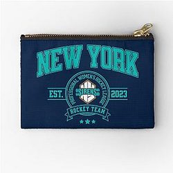 New York Sirens PWHL Hockey Team Design Women's sports Zipper Pouch