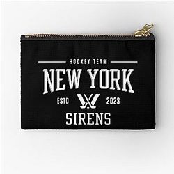 PWHL New York Sirens Professional Women's Hockey 2025 City Wave Zipper Pouch
