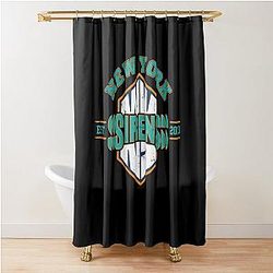 PWHL New York Sirens Women's Hockey Shower Curtain