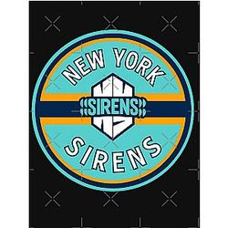 Professional Women's Hockey League New York Sirens 2023 Helmet Poster