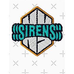 Embroidered New York Sirens professional women's ice hockey hustle Poster