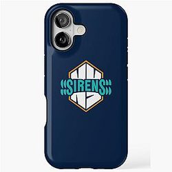 New York Sirens PWHL logo with blue background Tough Case