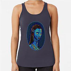 Neytiri Oval Frame Racerback Tank Top