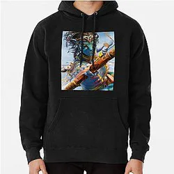 Avatar Neytiri Pandora Warrior Blue Alien Archery Fan Art Pullover Hoodie