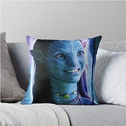 Happy Avatar Throw Pillow