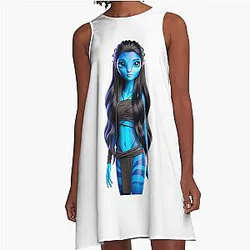 Neytiri Warrior Princess Avatar A-Line Dress