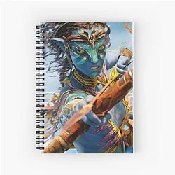 Avatar Neytiri Pandora Warrior T-Shirt Sci-Fi Blue Alien Archery Spiral Notebook