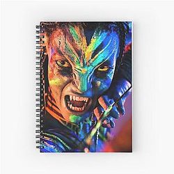 Avatar Neytiri Pandora Warrior T-Shirt - Sci-Fi Blue Alien Archery Fan Art Note Book