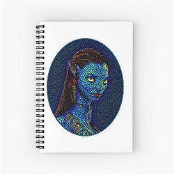 Neytiri Oval Frame Spiral Notebook