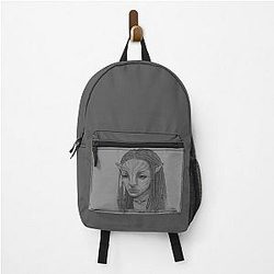 Neytiri with a backpack