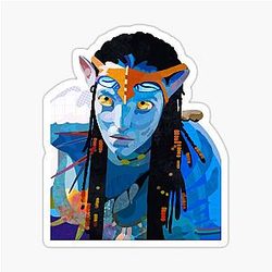 Crouched Neytiri Sticker