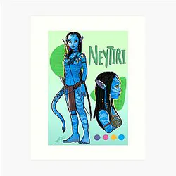 Neytiri by Art Print