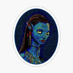 Neytiri Oval Frame Sticker