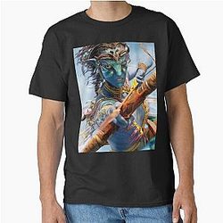 Avatar Neytiri Fire and Ash Pandora Warrior Blue Alien Archery Fan Art Classic T-Shirt