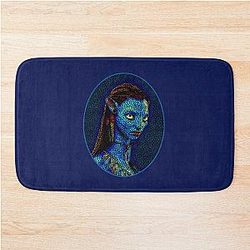 Neytiri Oval Frame Bath Mat