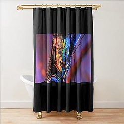 Avatar Neytiri Pandora Warrior T-Shirt - Sci-Fi Alien Archery Fan Art Shower Curtain