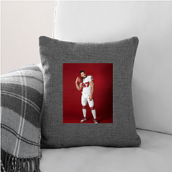 Nick Bosa's position is a defensive end Nick Bosa Pillows Cover
