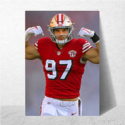 Nick Bosa is a professional footballer Nick Bosa Posters