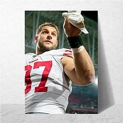 Nick Bosa plays American football in the NFL Nick Bosa Posters