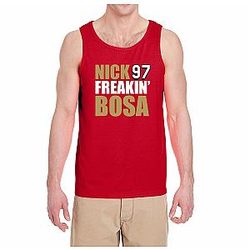 Red San Francisco  Nick Bosa Tank Top