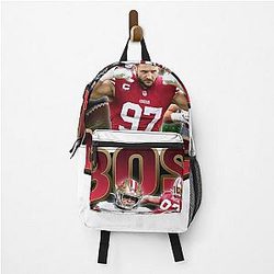 Nick Bosa Football Collage Fan Artist Backpack