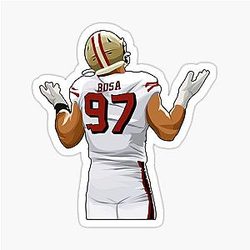 Nick Bosa After Sacking Sticker