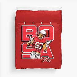 Nick Bosa Duvet Cover