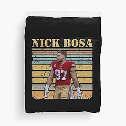 Nick Bosa Duvet Cover