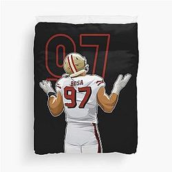 Nick Bosa San Francisco 49ers Duvet Cover