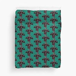 Neon Nick Bosa 97 Duvet Cover