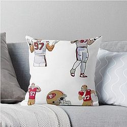 Nick Bosa Throw Pillow