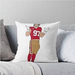 Nick Bosa Throw Pillow
