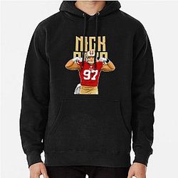 Nick Bosa Muscle Bold Pullover Hoodie