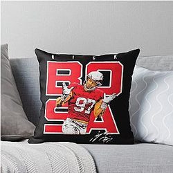 Nick Bosa Throw Pillow