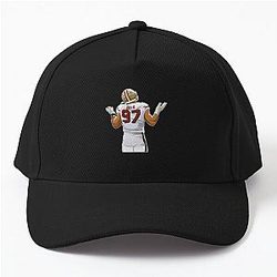 Nick Bosa After Sacking a Baseball Cap