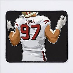 Nick Bosa After Sacking a Pad