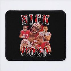 Nick Bosa Football Retro Mouse Pad