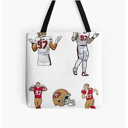 Nick Bosa Vintage Tote Bag