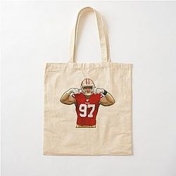 Nick Bosa 97 Cotton Tote Bag
