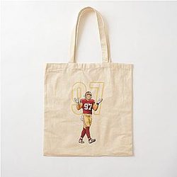 Nick Bosa San Francisco 49ers Number 97 Cotton Tote Bag