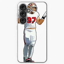 Nick Bosa Celebrates Samsung Galaxy Case
