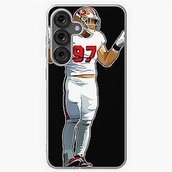 Nick Bosa Celebrates Samsung Galaxy Case