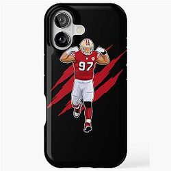 Nick Bosa Power Strength Claw Tough Case for iPhone 97