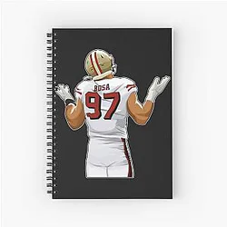 Nick Bosa Spiral Notebook
